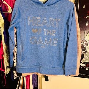 Girls Reebok blue hood